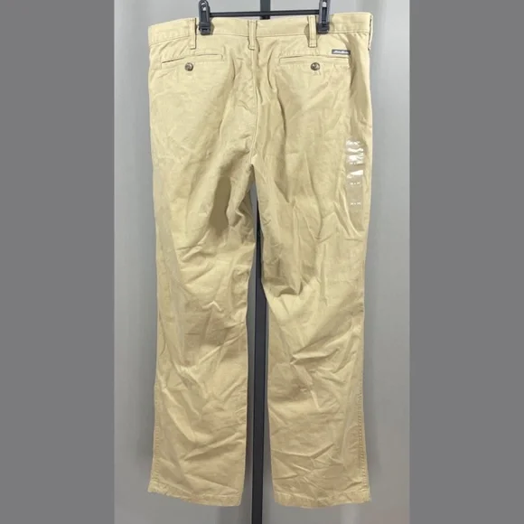 NEW Eddie Bauer Pants Mens 36 brown khaki chino straight leg outdoor casual - Picture 9 of 11